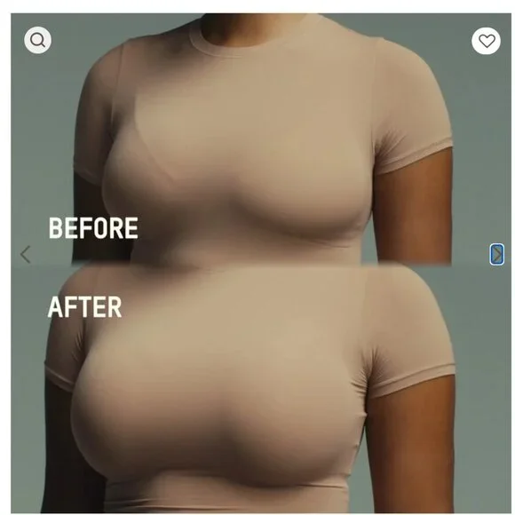 NWT SKIMS ULTIMATE PUSH UP BRA Tear Drop COCOA BROWN‎ SIZE 32D - Picture 3 of 5